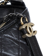 Authentic secondhand Chanel Gabrielle Black Quilted Aged Calfskin Large Hobo Bag designer bags designer accessories shoes clothing luxury vintage webshop safe secure online shopping worldwide shipping fashion fashionista