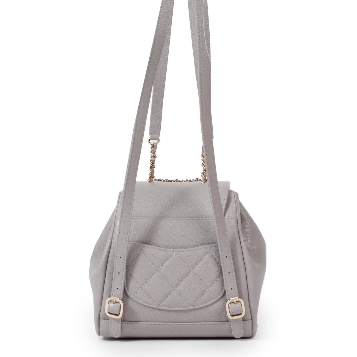 Chanel Grey Business Affinity Mini Backpack
