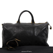 Authentieke tweedehands vintage Chanel Vintage Boston Travel Bag koop online webshop LabelLOV