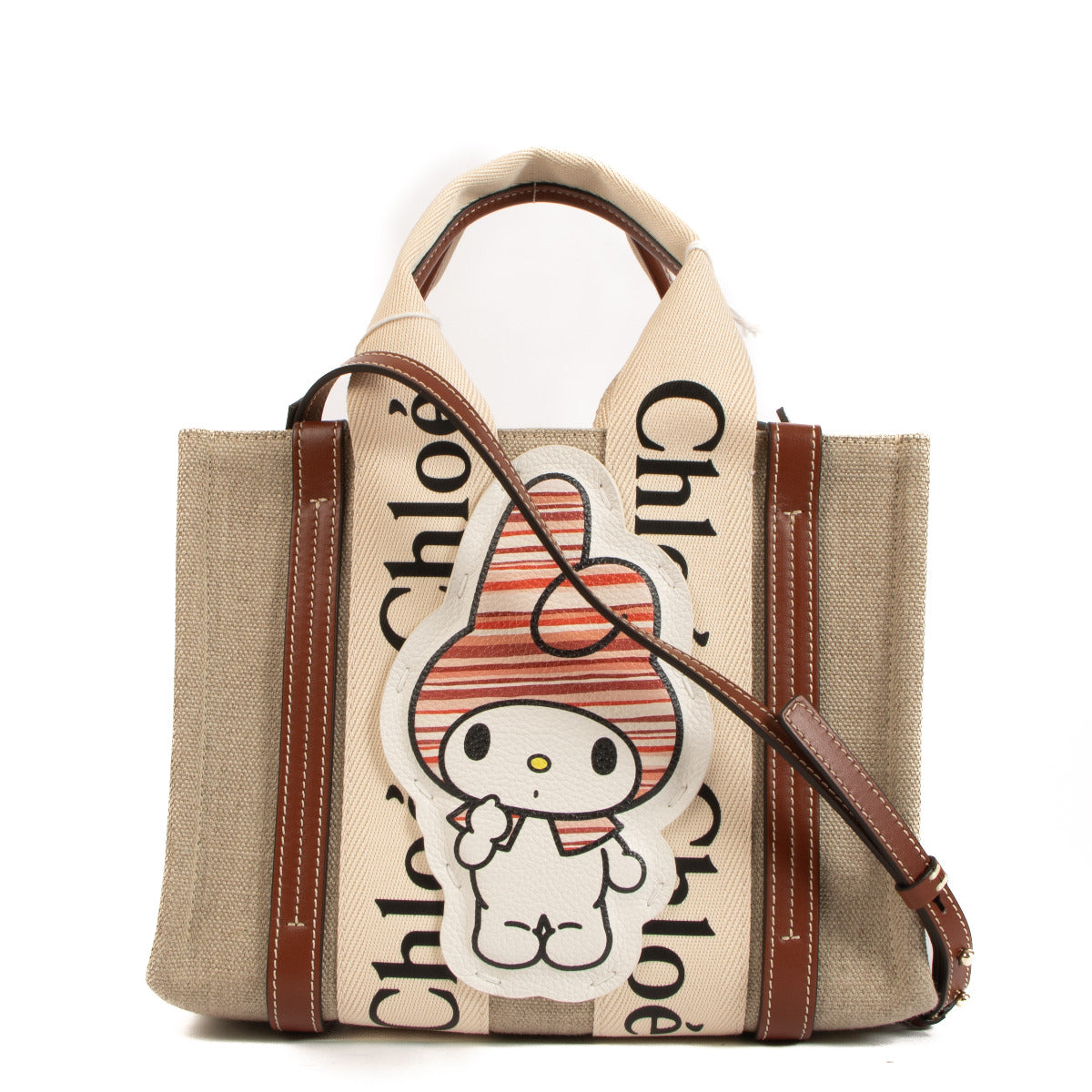 Chloé x My Melody Small Woody Tote Bag for the best price at Labellov secondhand luxury in Antwerp