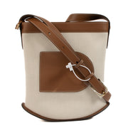 Shop safe online at Labellov in Antwerp, Brussels and Knokke this 100% authentic second hand Delvaux Natural / Camel Calf Trim Canvas Pin Daily Bag