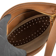 Shop safe online at Labellov in Antwerp, Brussels and Knokke this 100% authentic second hand Delvaux Natural / Camel Calf Trim Canvas Pin Daily Bag