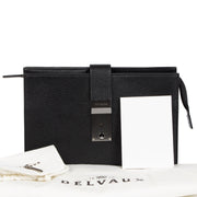 Delvaux Black Leather Pochette
