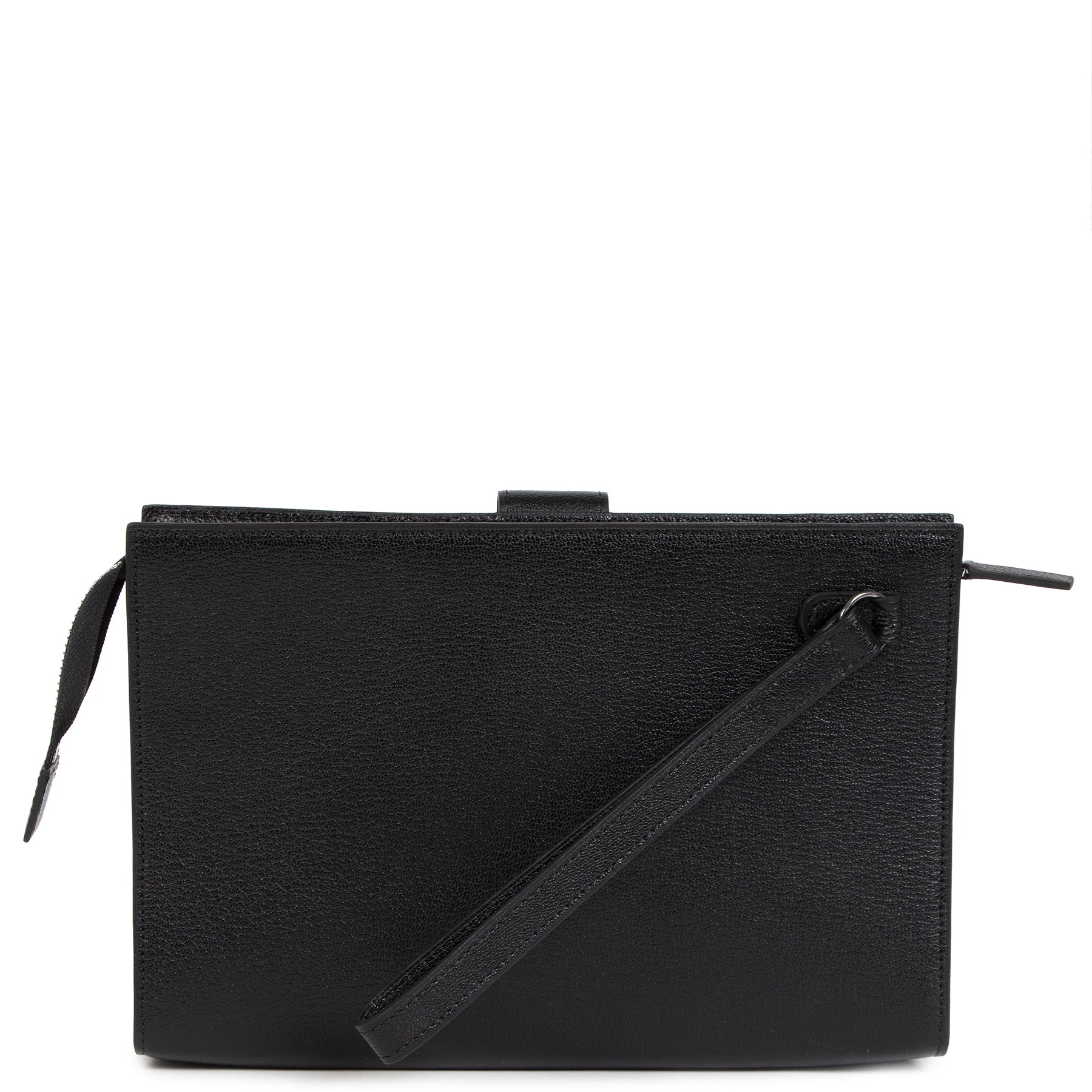 Delvaux Black Leather Pochette
