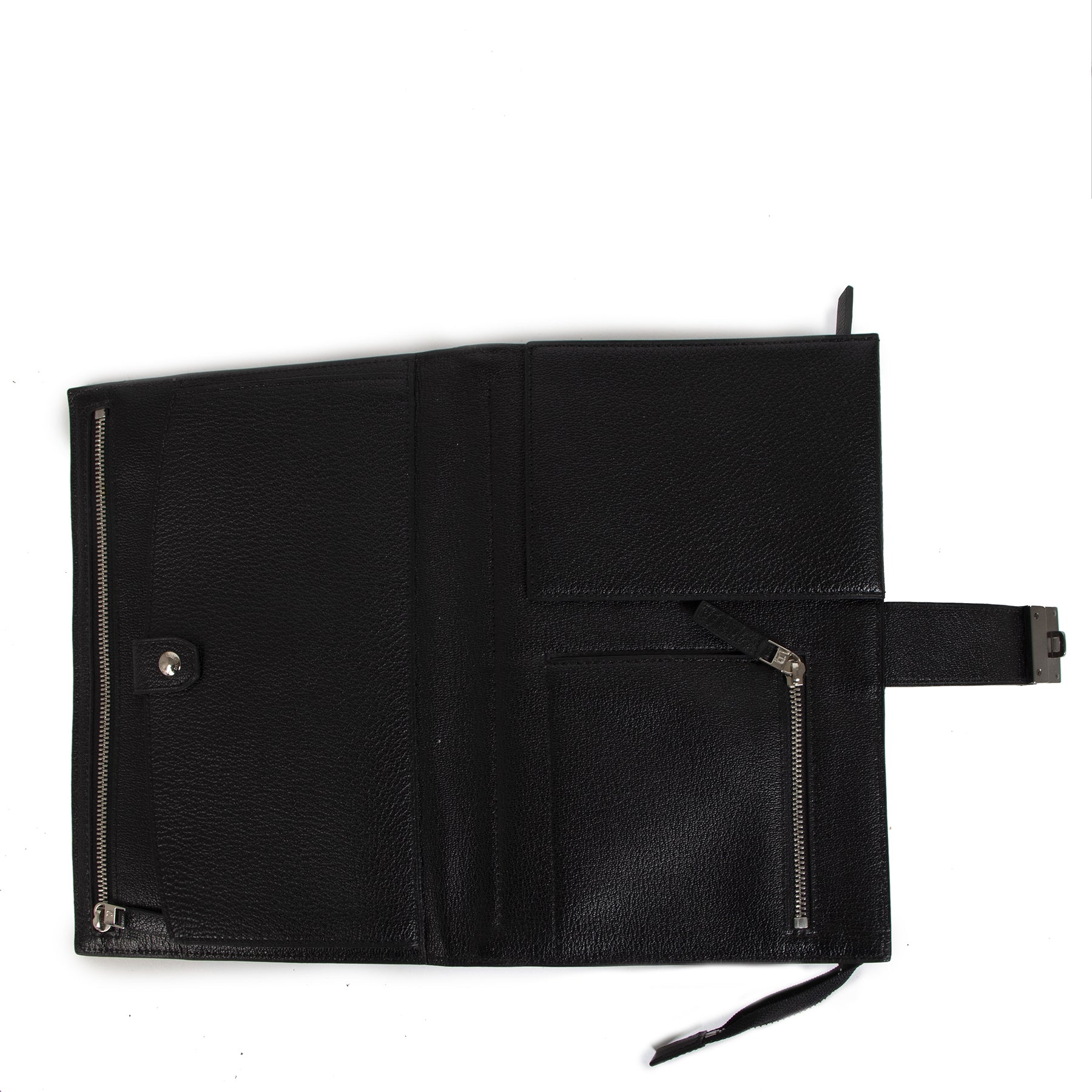 Delvaux Black Leather Pochette