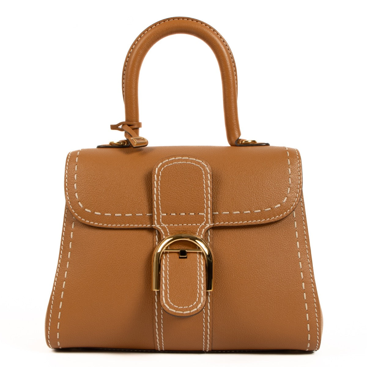 Shop safe online at Labellov in Antwerp, Brussels and Knokke this 100% authentic second hand Delvaux Végétal-Ivory Rodéo Calf Surpiqué PM Brillant