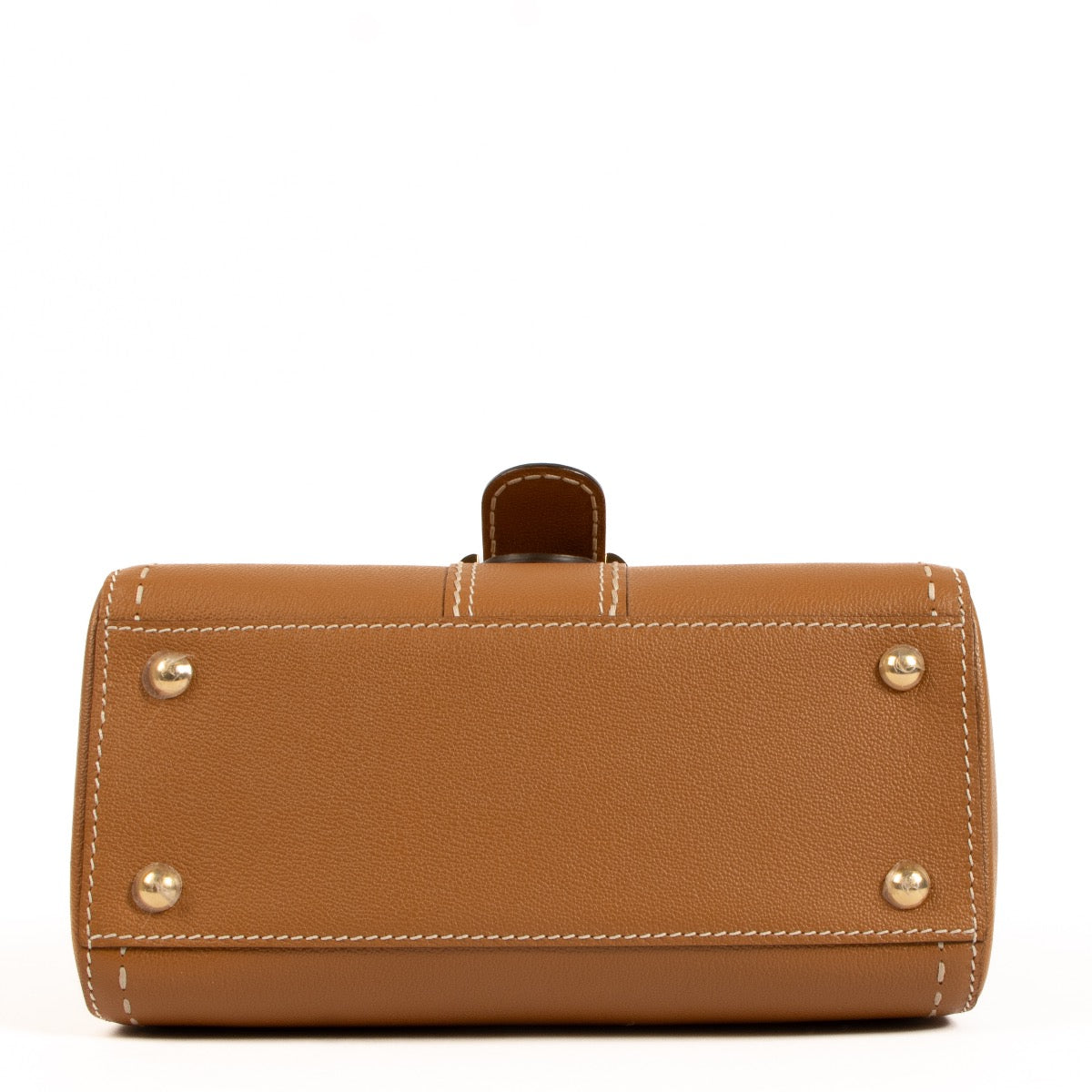 Shop safe online at Labellov in Antwerp, Brussels and Knokke this 100% authentic second hand Delvaux Végétal-Ivory Rodéo Calf Surpiqué PM Brillant