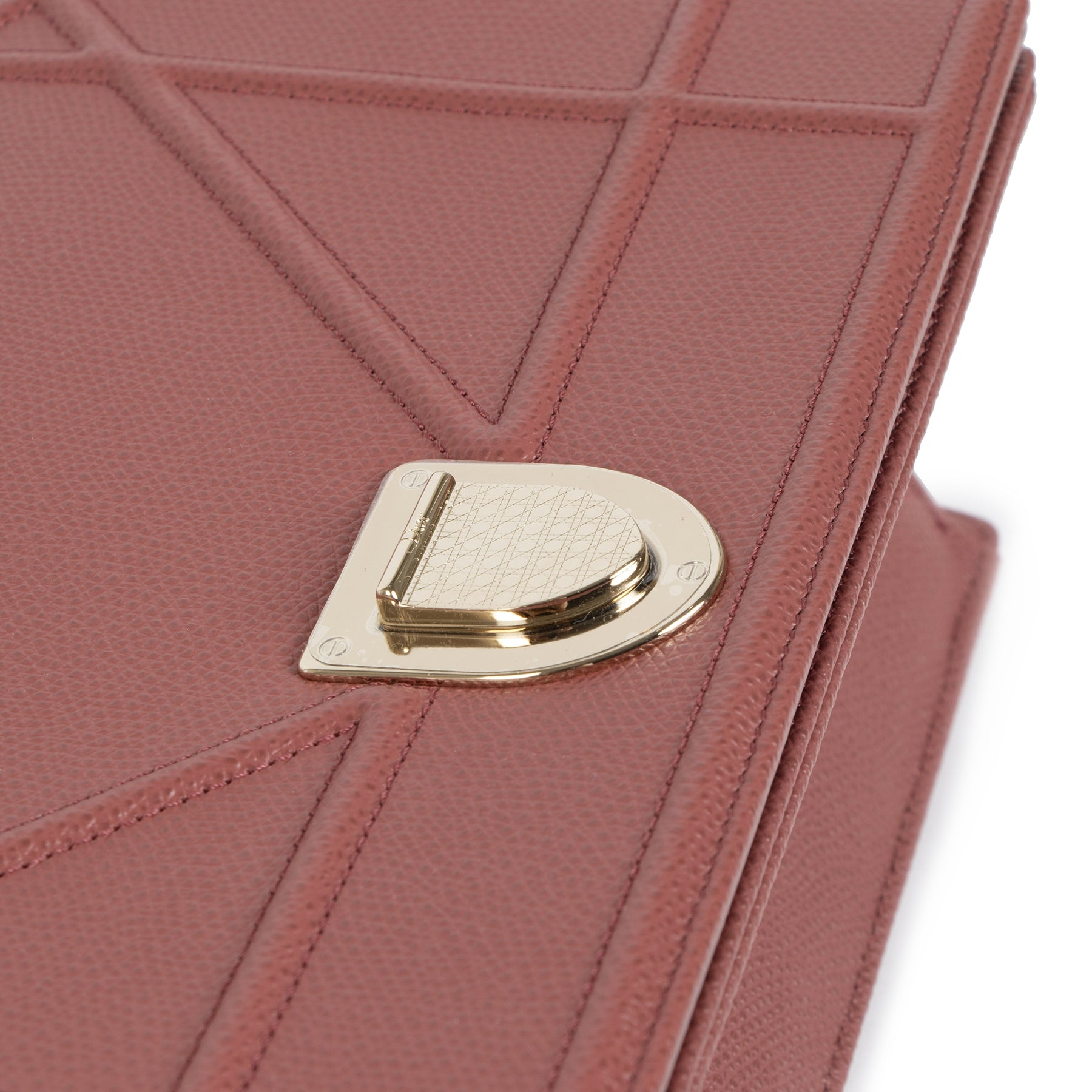Authentique seconde main vintage Dior Diorama Sienna Calf Leather Bag achète en ligne webshop LabelLOV