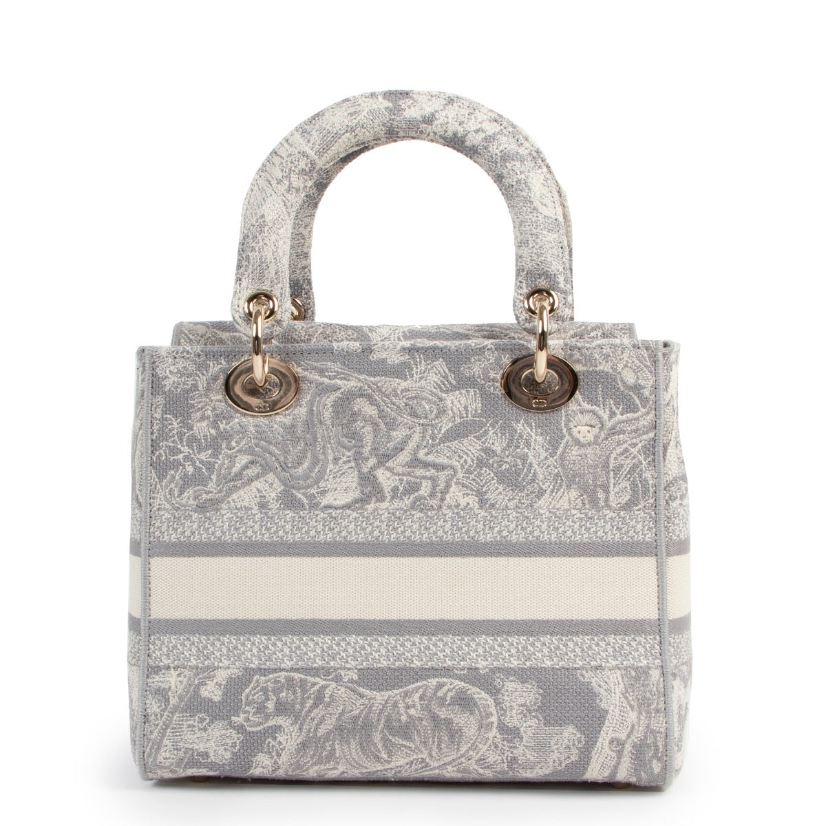 Christian Dior Grey Lady Dior Medium Top handle – Labellov