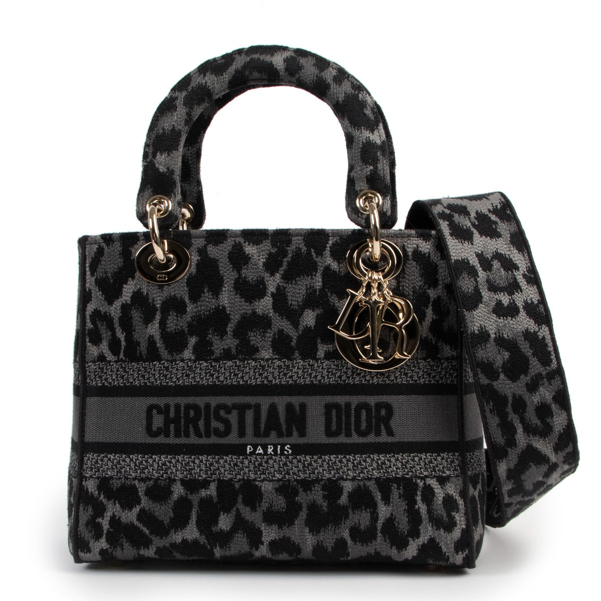 Shop authentic second hand luxury designer Dior Medium Lady Dior D-Lite Mizza Embroidery Limited Edition at Labellov