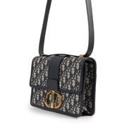 Authentic secondhand Dior Blue Oblique 30 Montaigne Bag designer bags fashion luxury vintage webshop safe secure online shopping
