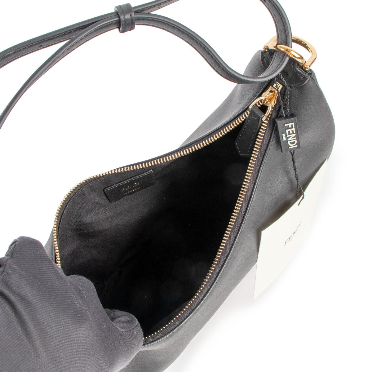 Fendi Black Fendigraphy Shoulder Bag