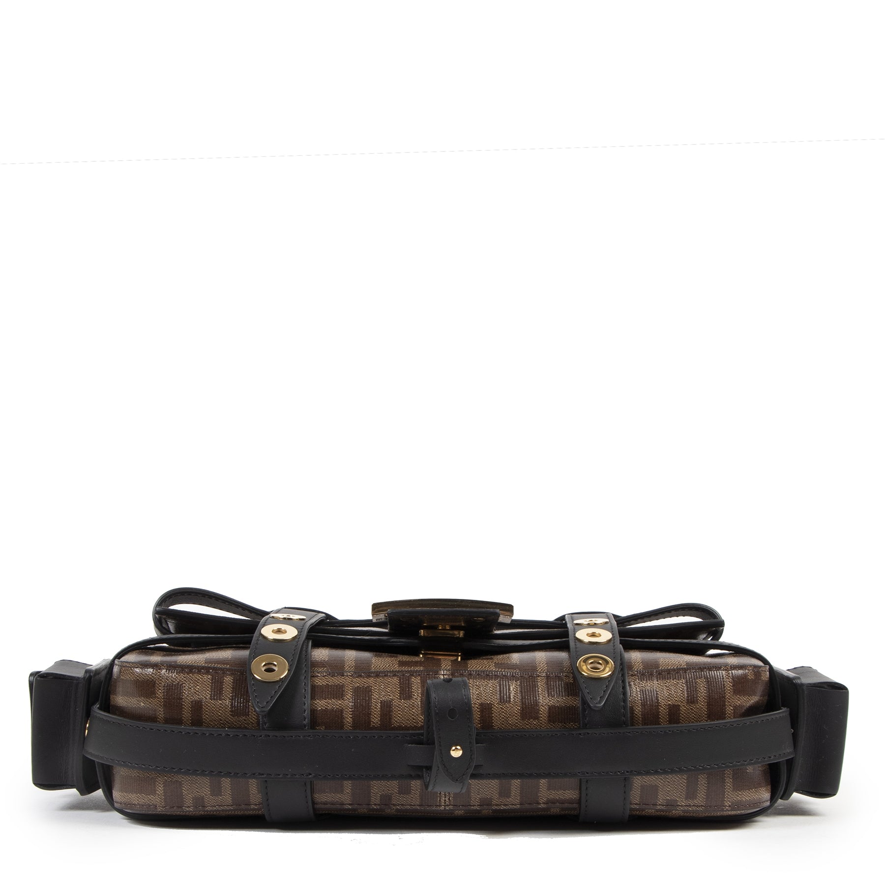 Fendi Bruine Cage Baguette Tas