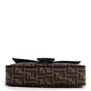 Fendi Brown Zucca FF Logo Fabric Baguette Bag