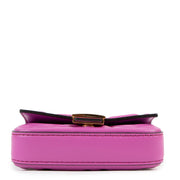 Fendi Nano Baguette FF Embossed Crossbody Bag