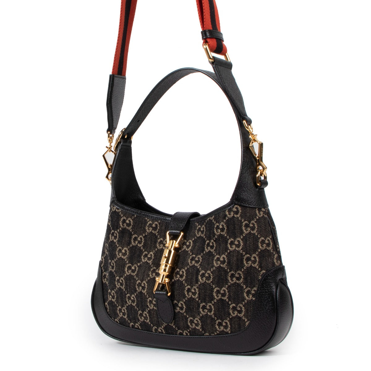 Gucci Blue Denim Jackie 1961 Small Shoulder Bag for the best price at Labellov secondhand luxury in Antwerp.