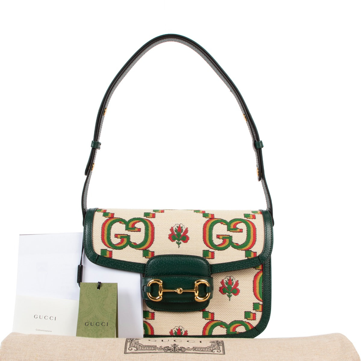 Buy online an authentic brand new Gucci Horsebit 100 1955 Shoulder Bag in very good condition at Labellov in Antwerp.