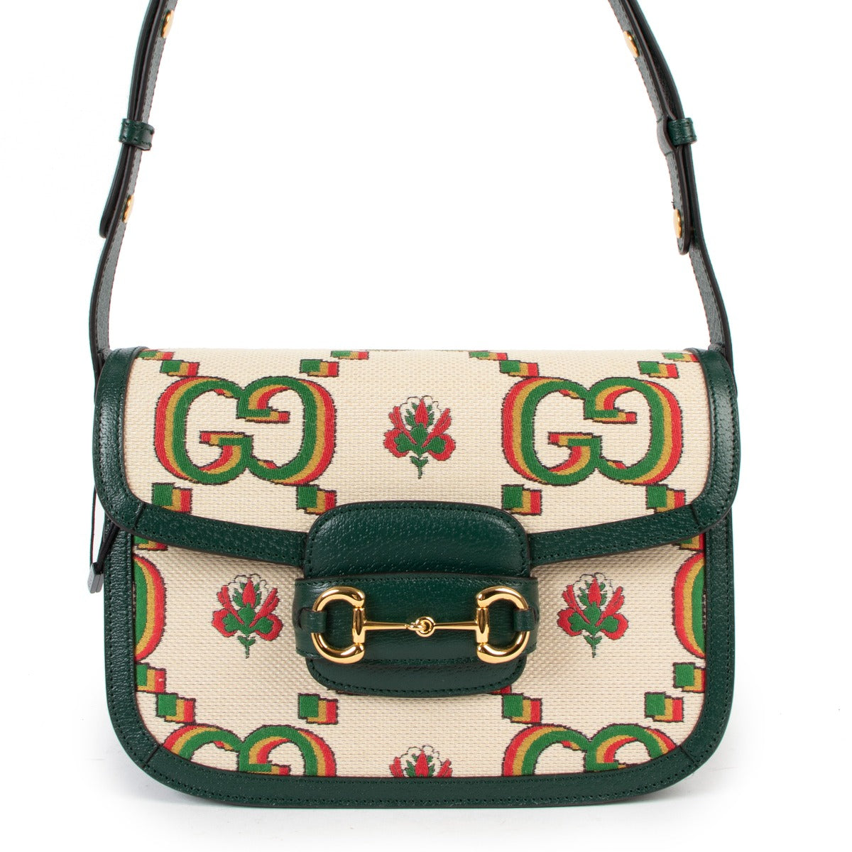 Buy online an authentic brand new Gucci Horsebit 100 1955 Shoulder Bag in very good condition at Labellov in Antwerp.