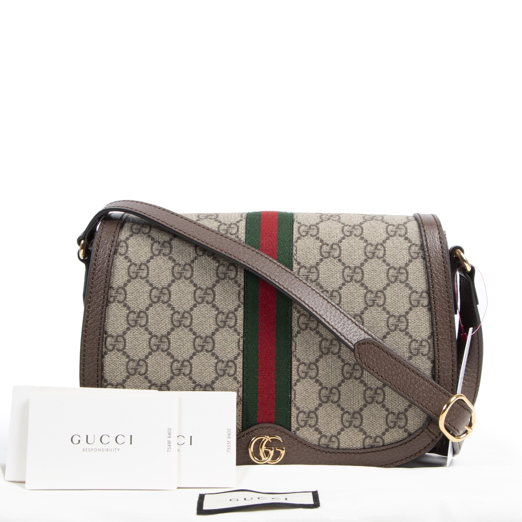 Authentic secondhand Gucci Small GG Supreme Ophidia Bag designer bags luxury vintage webshop fashion designer brands leather bags