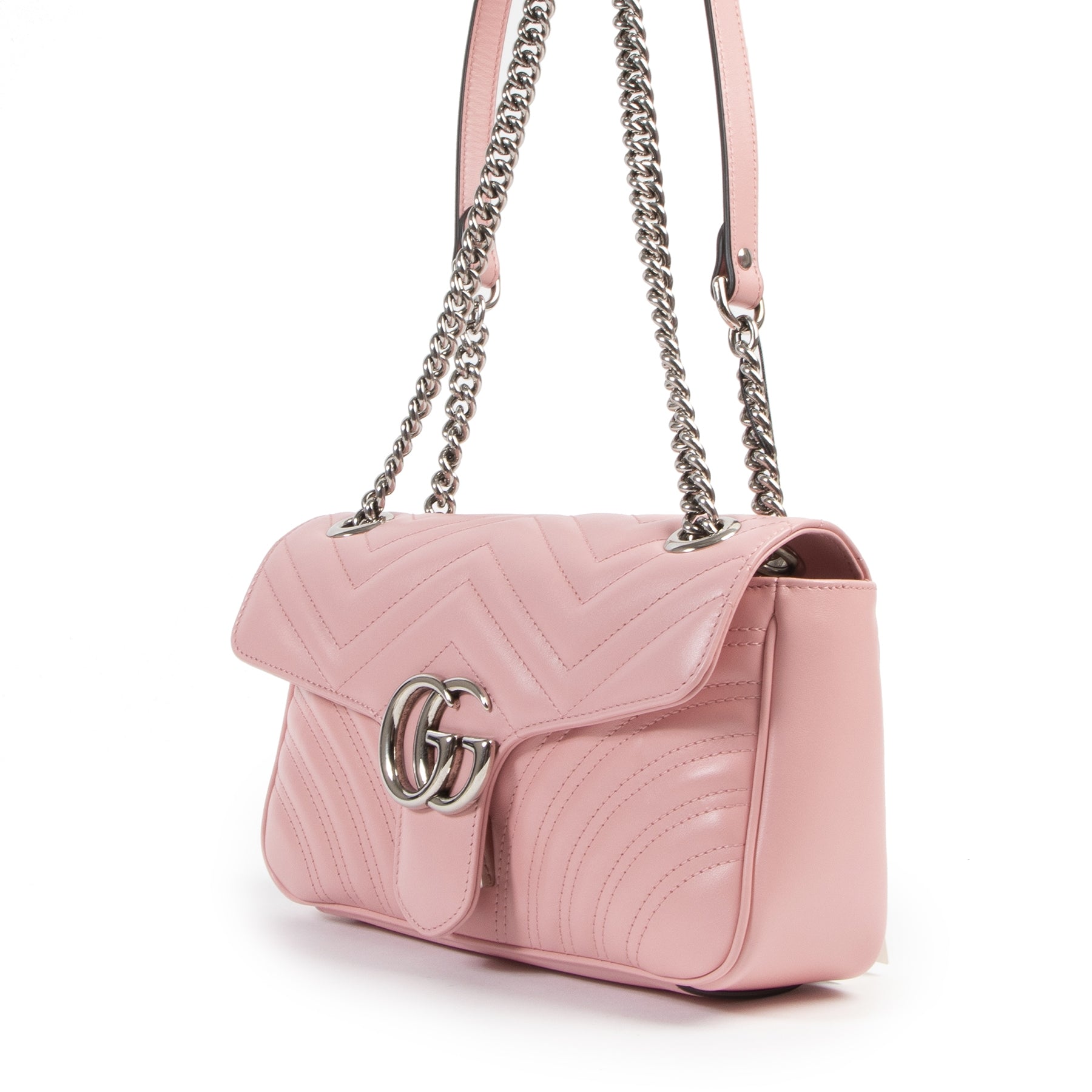 Gucci Baby Pink Medium Marmont Shoulder Bag