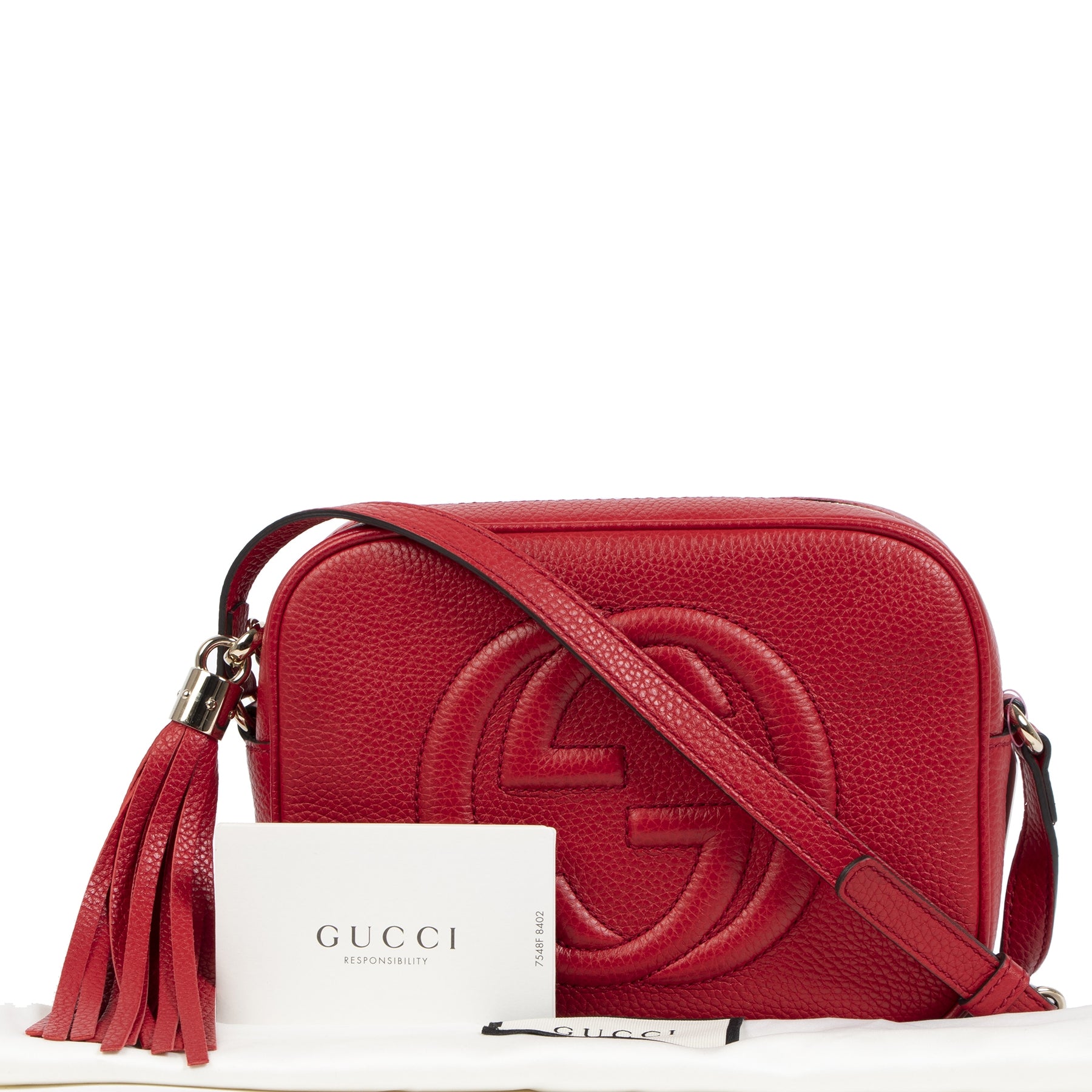 Buy 100% authentic Gucci Soho Disco Red Crossbody Bag for the best price