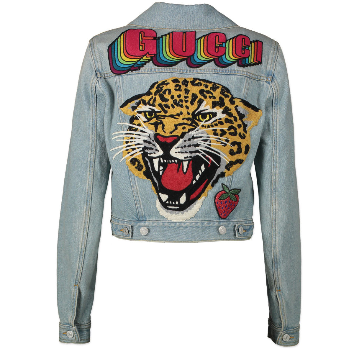Gucci Embroidered Tiger Denim Jacket for the best price at Labellov secondhand luxury in Antwerp