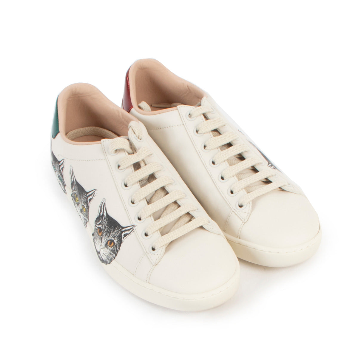 Gucci Ace Cat Sneakers - size 35.5