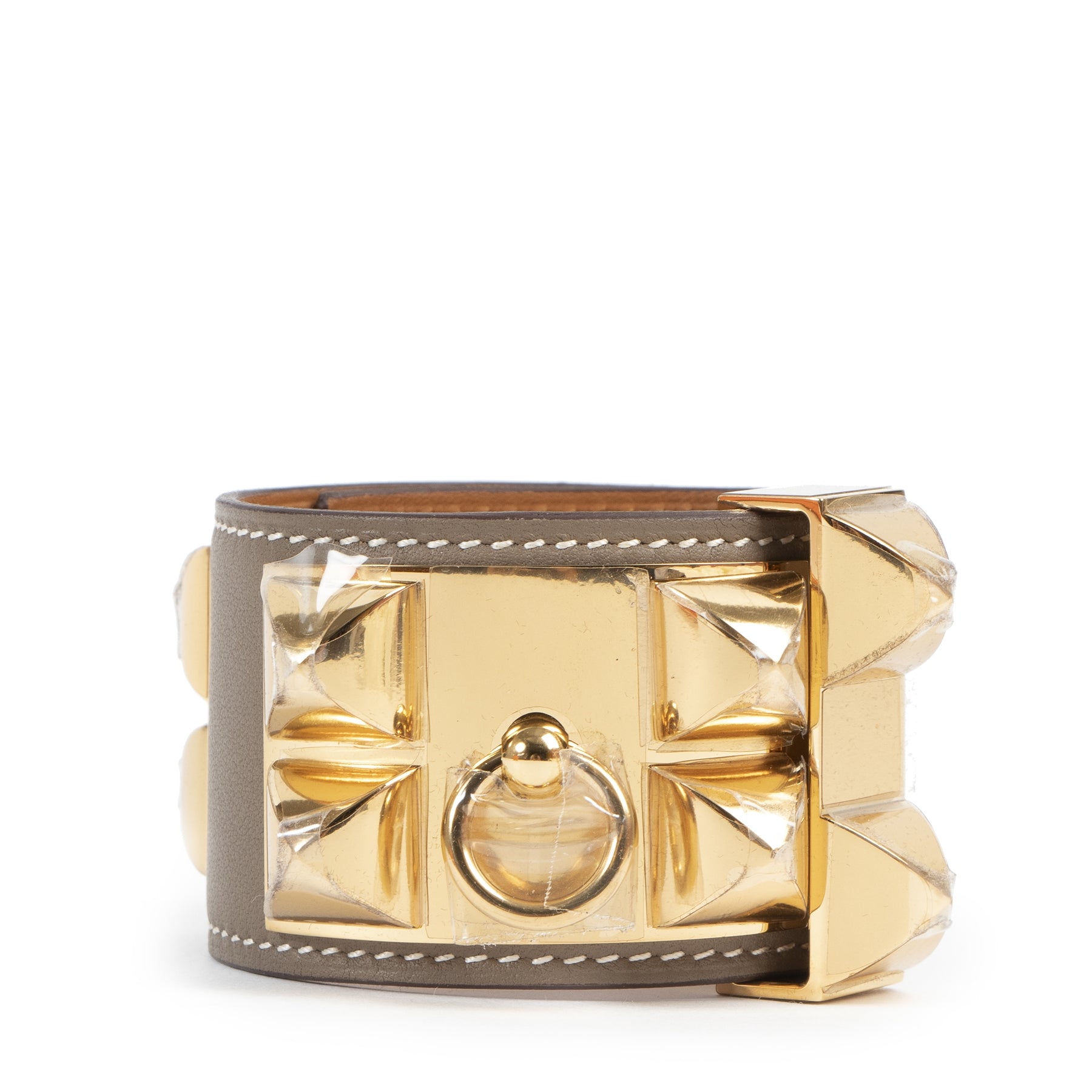Hermès Collier de Chien Etoupe GHW for the best price at Labellov