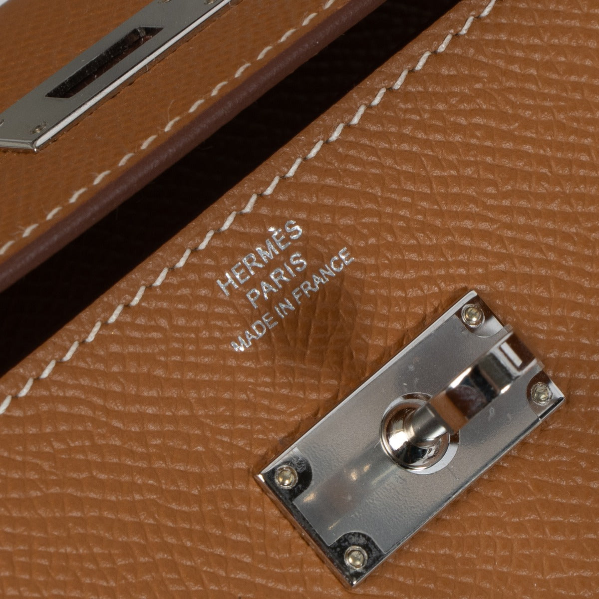 Hermes Kelly To Go Logo Stamp Detail