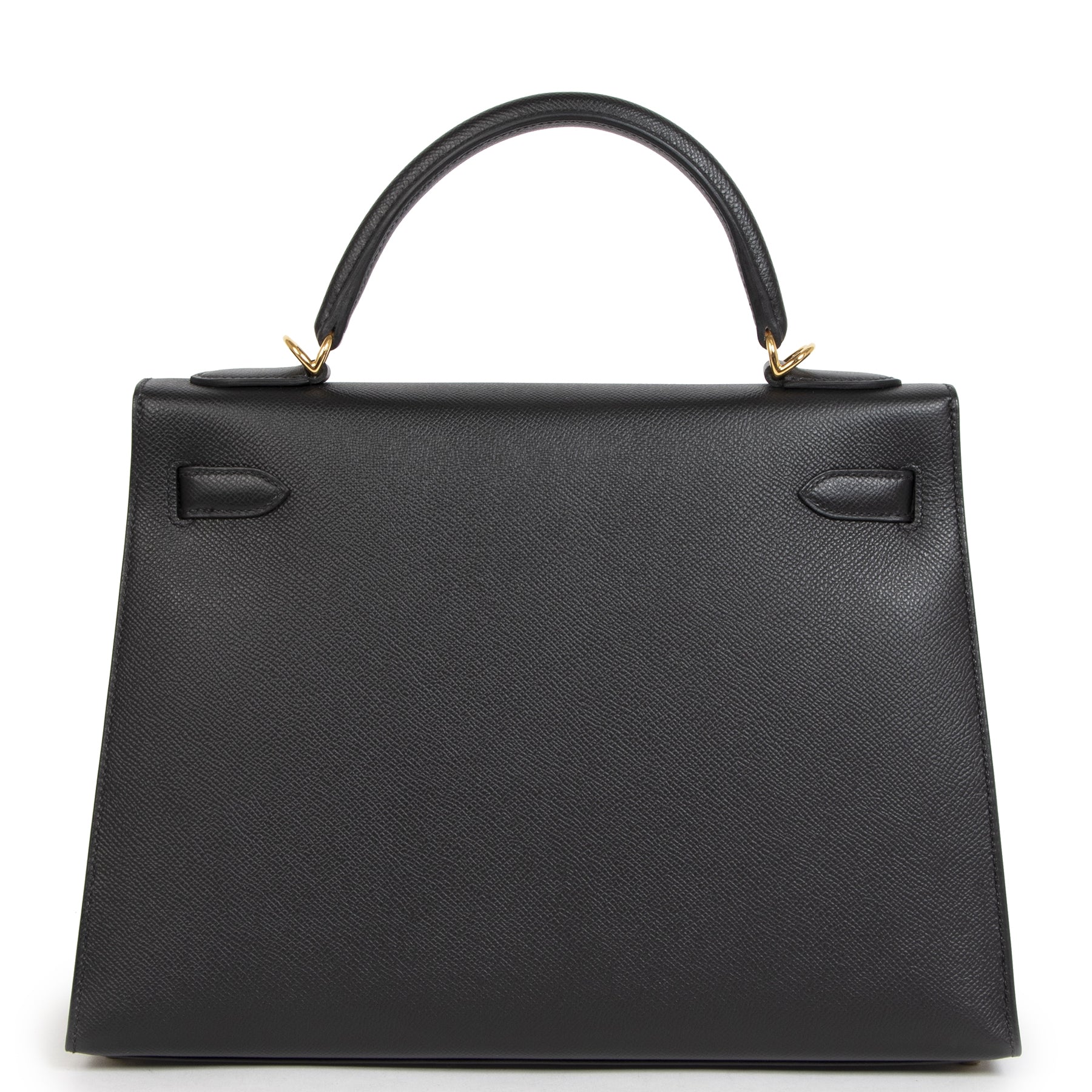 We buy and sell your authentic Hermès Kelly 32 Black Epsom GHW for the best price online