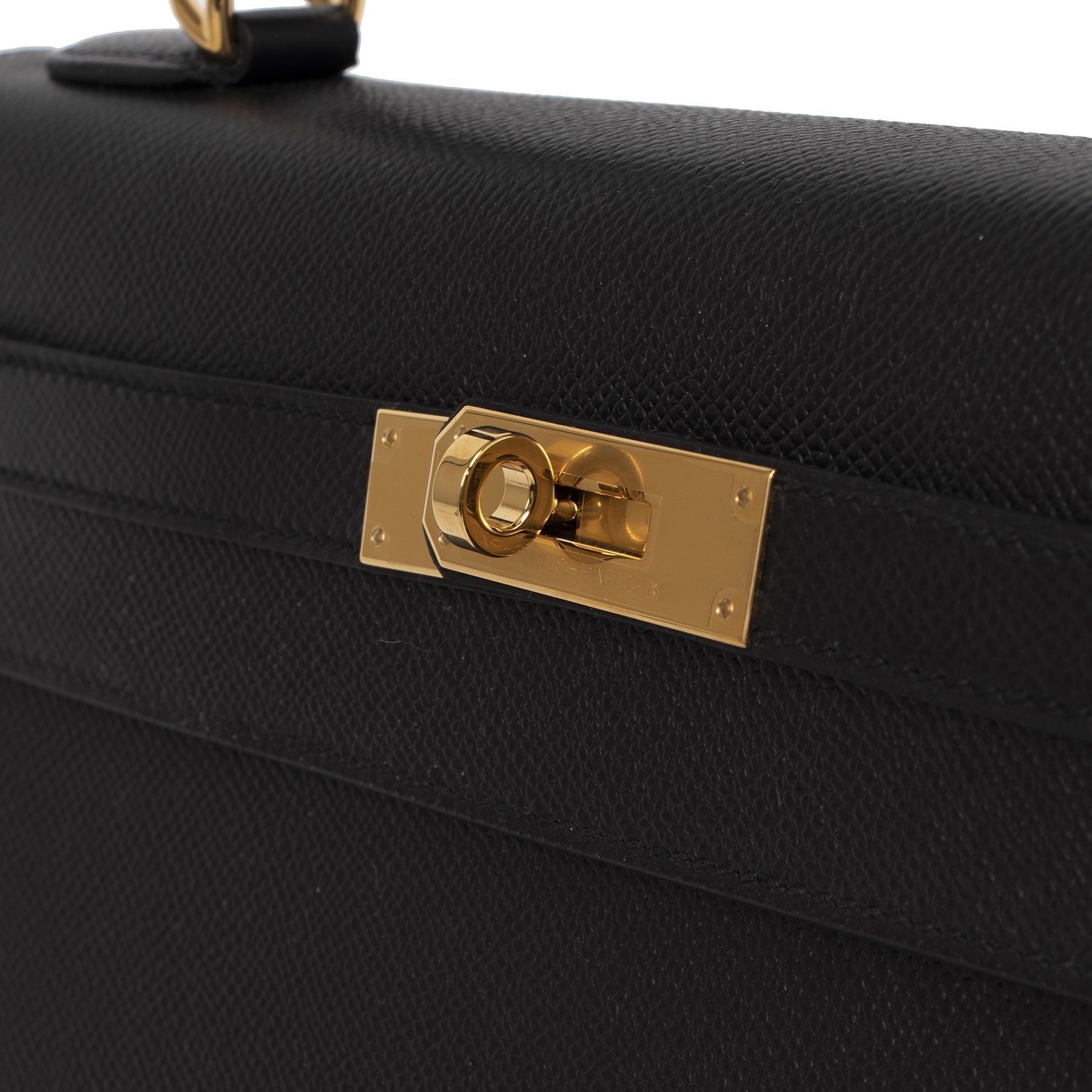 Hermès Kelly 32 Black Epsom GHW