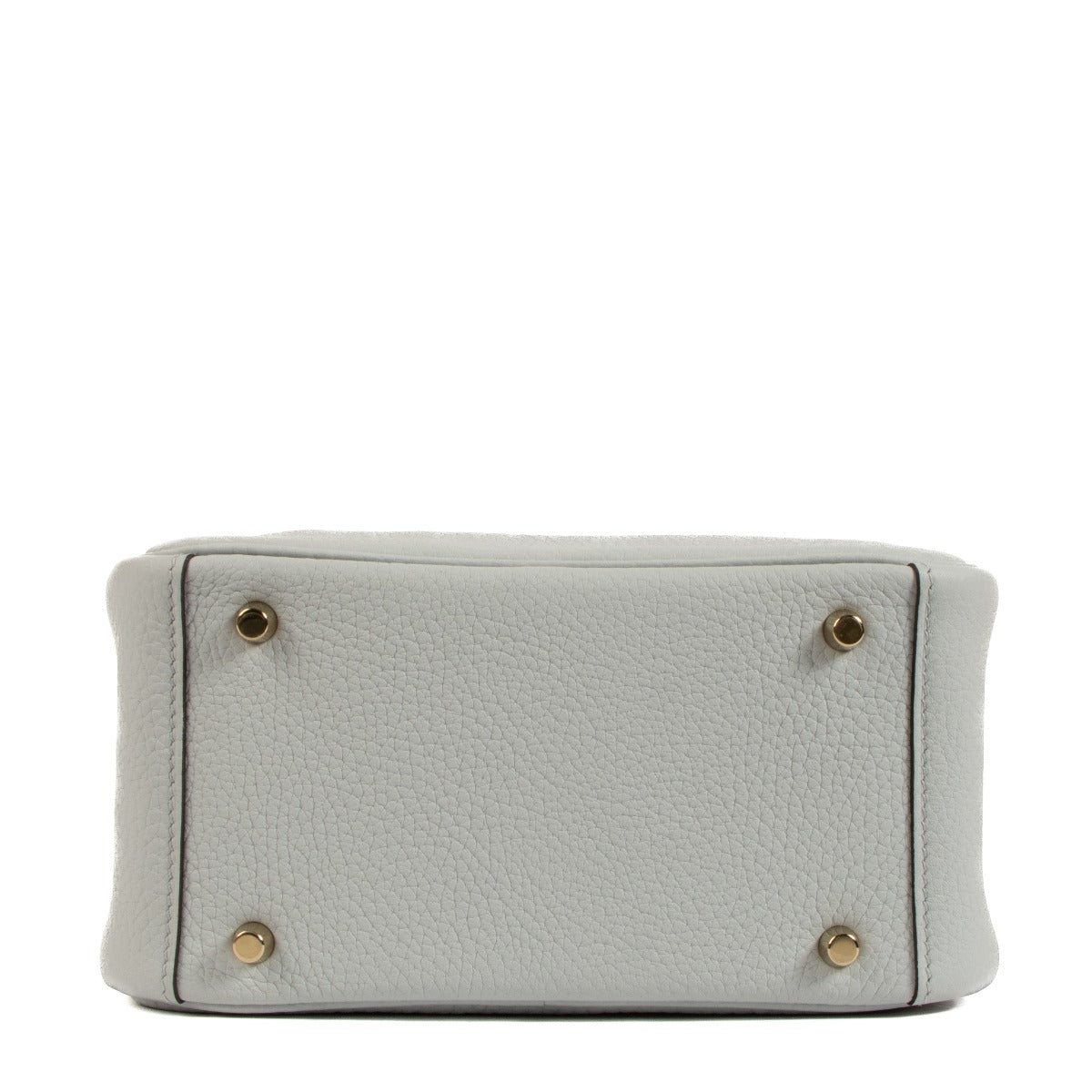 Hermès Lindy Mini Bleu Pale Clemence GHW