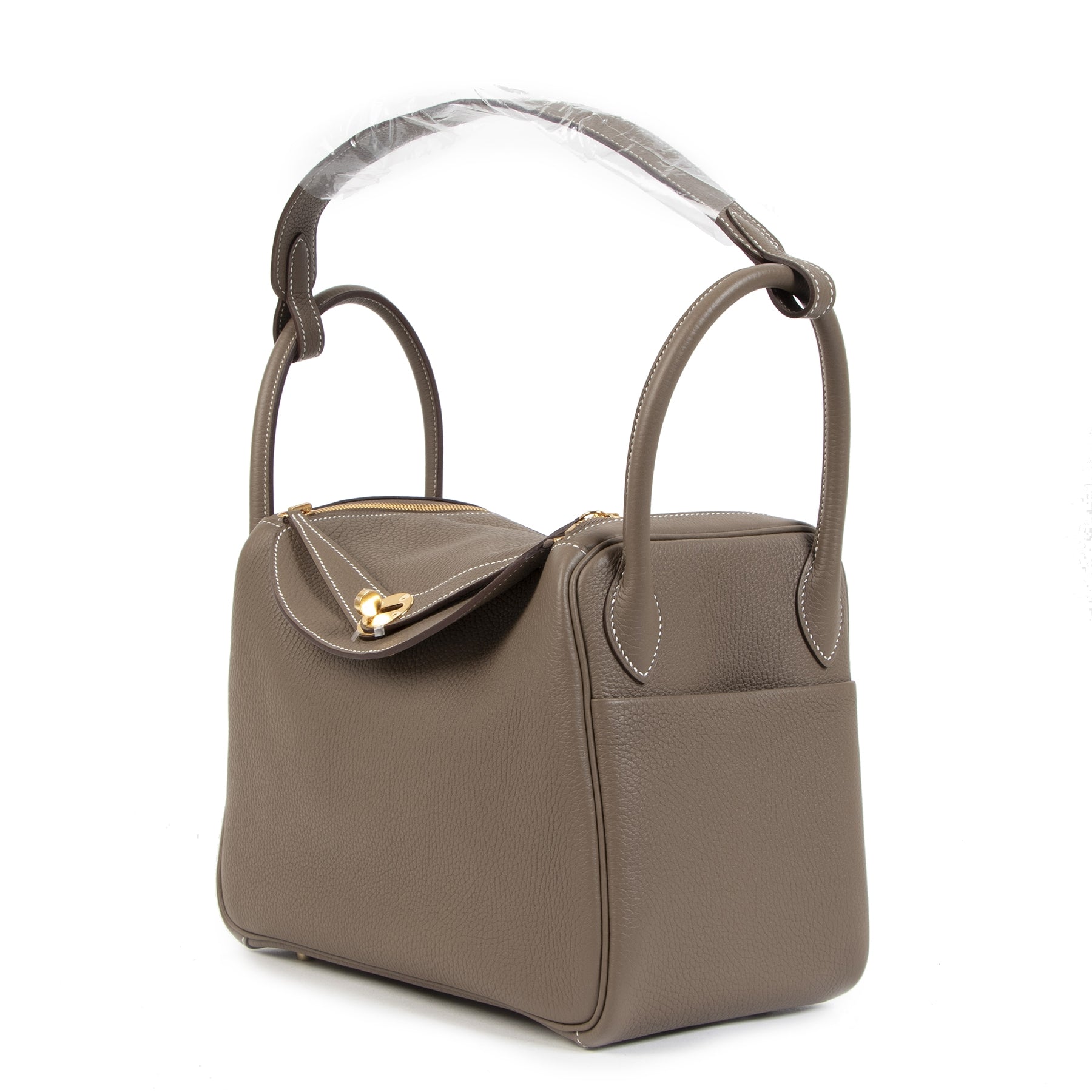 Hermès Lindy 30 Etoupe GHW kopen en verkopen aan de beste prijs bij Labellov