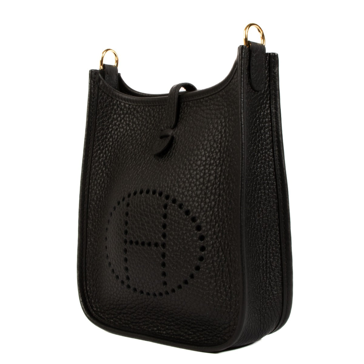 Authentic second hand brand new Hermès Evelyne 16 Black Taurillon Clemence on www.labellov.com