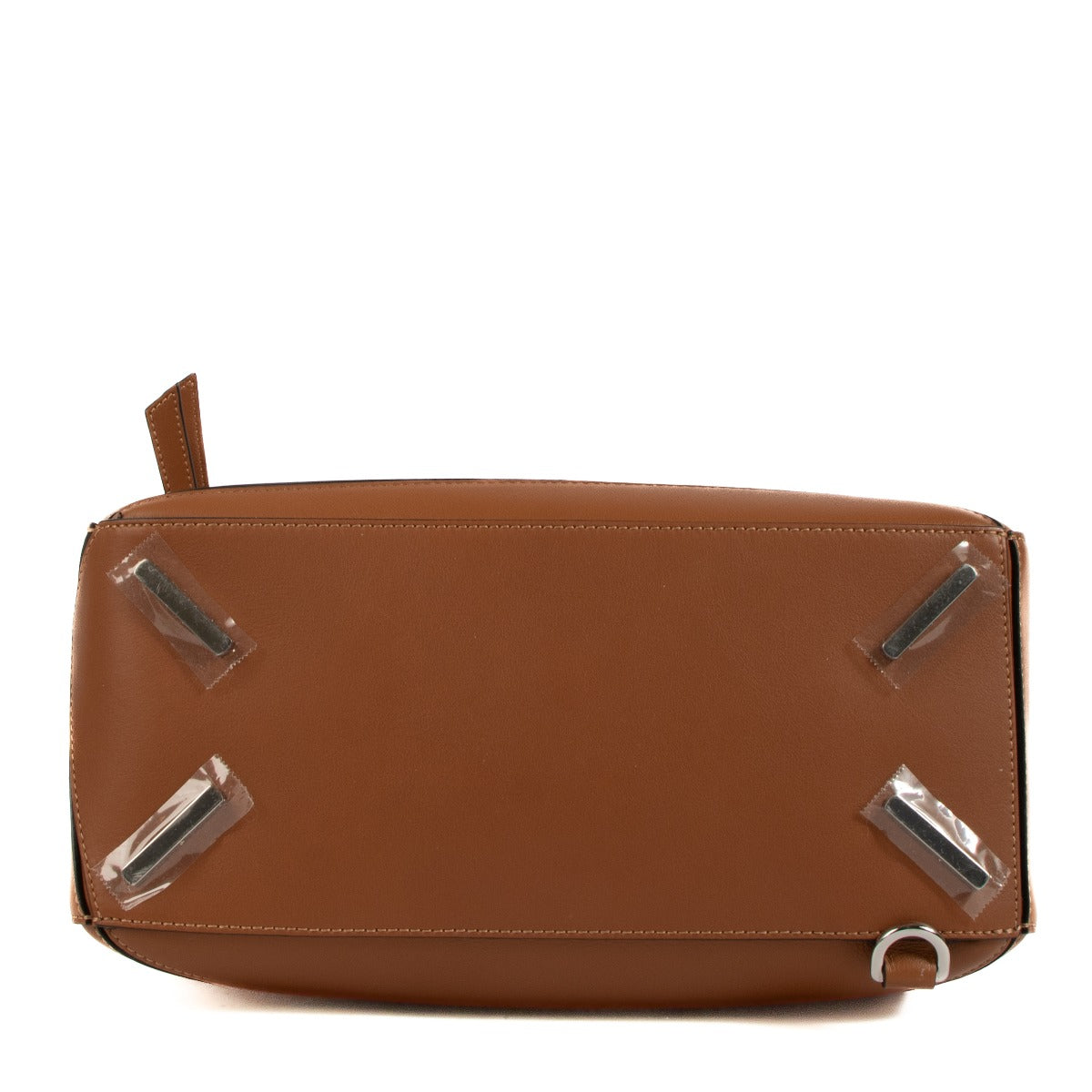 Authentic second hand Vintage designer brand new Loewe Tan Satin Calfskin Puzzle Bag at www.labellov.com