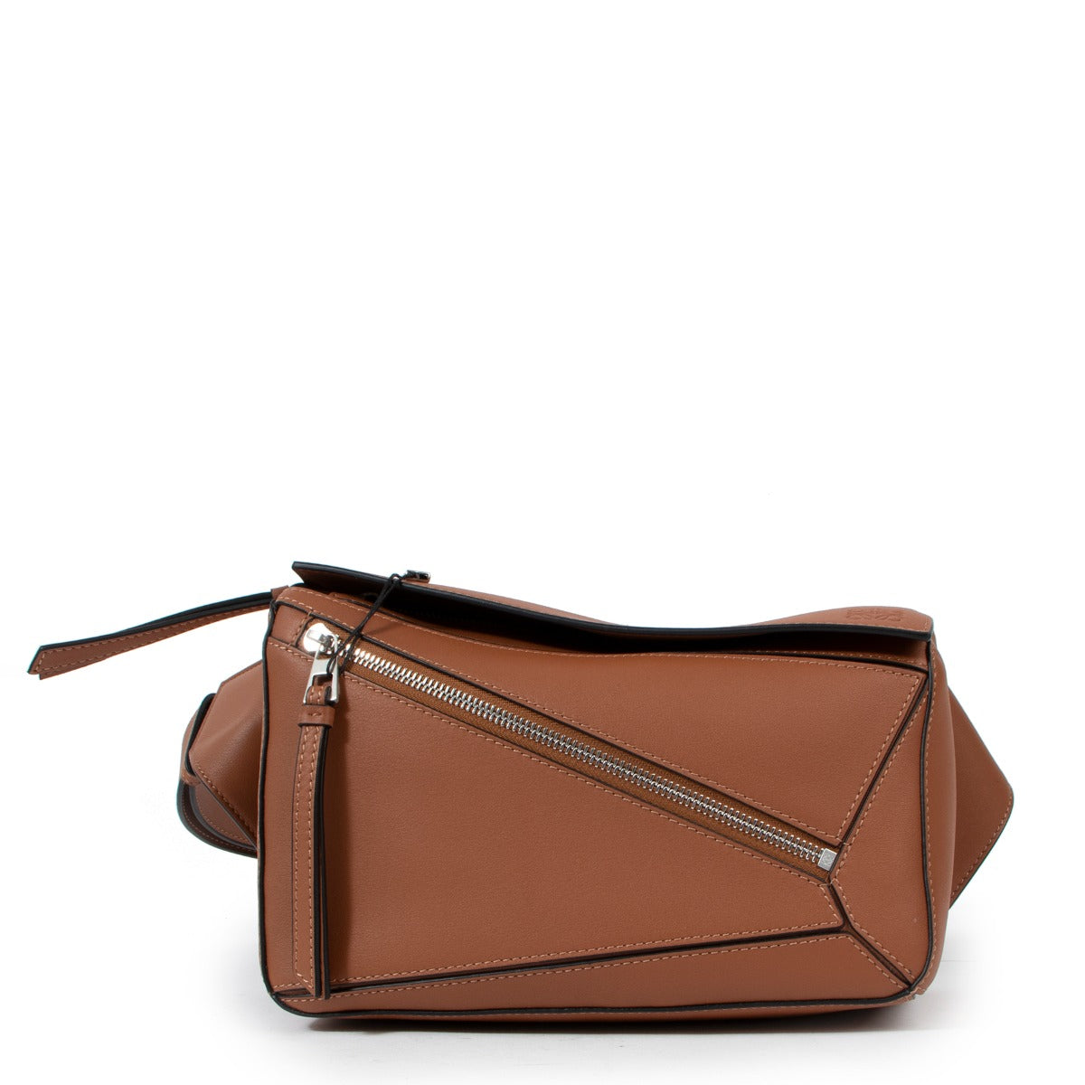 Loewe Small Puzzle Bumbag Tan Classic Calfskin