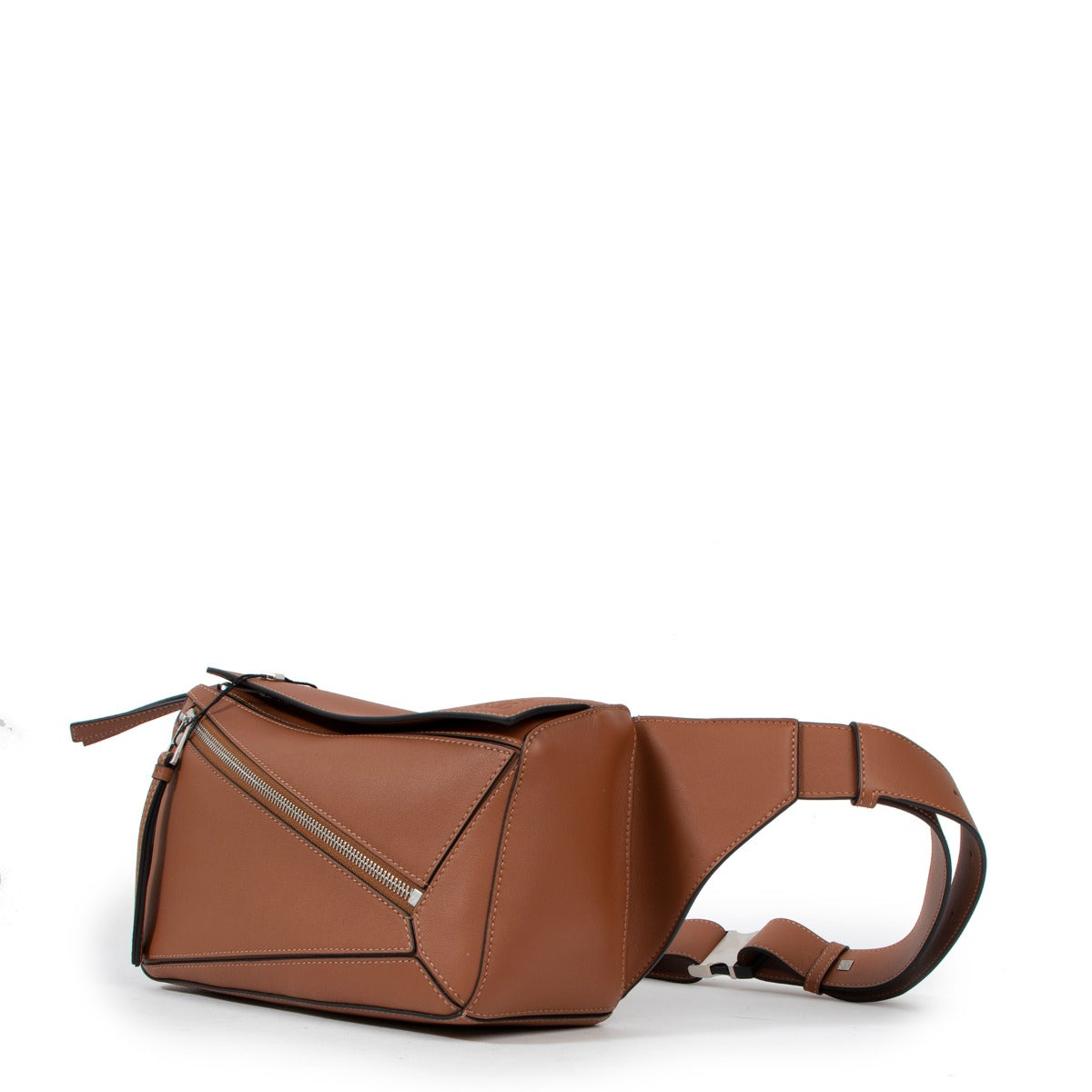 Loewe Small Puzzle Bumbag Tan Classic Calfskin