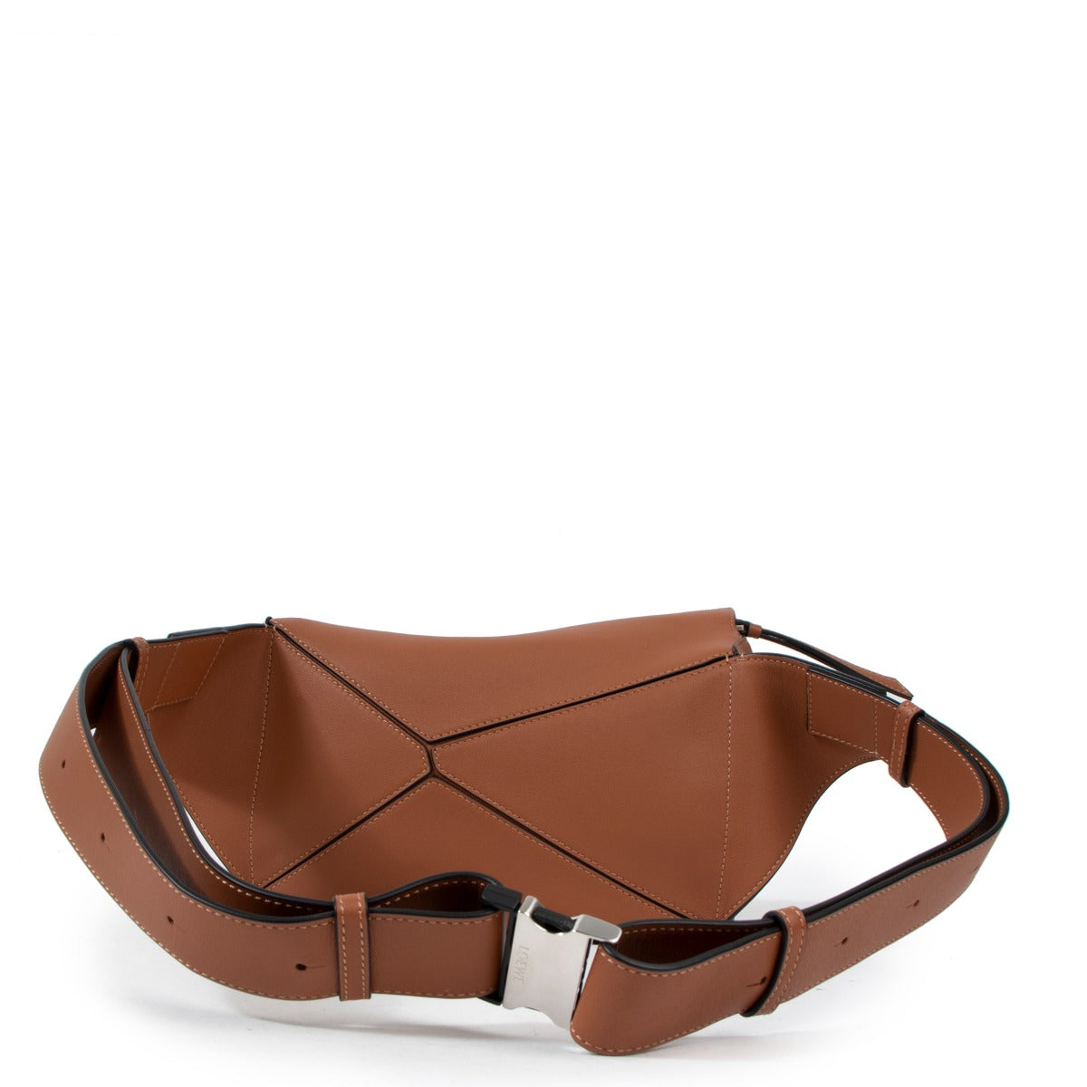 Loewe Small Puzzle Bumbag Tan Klassiek Kalfsleer