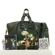 Loewe x Suna Fujita Green Leather Compact Hammock Bag
