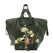 Loewe x Suna Fujita Green Leather Compact Hammock Bag