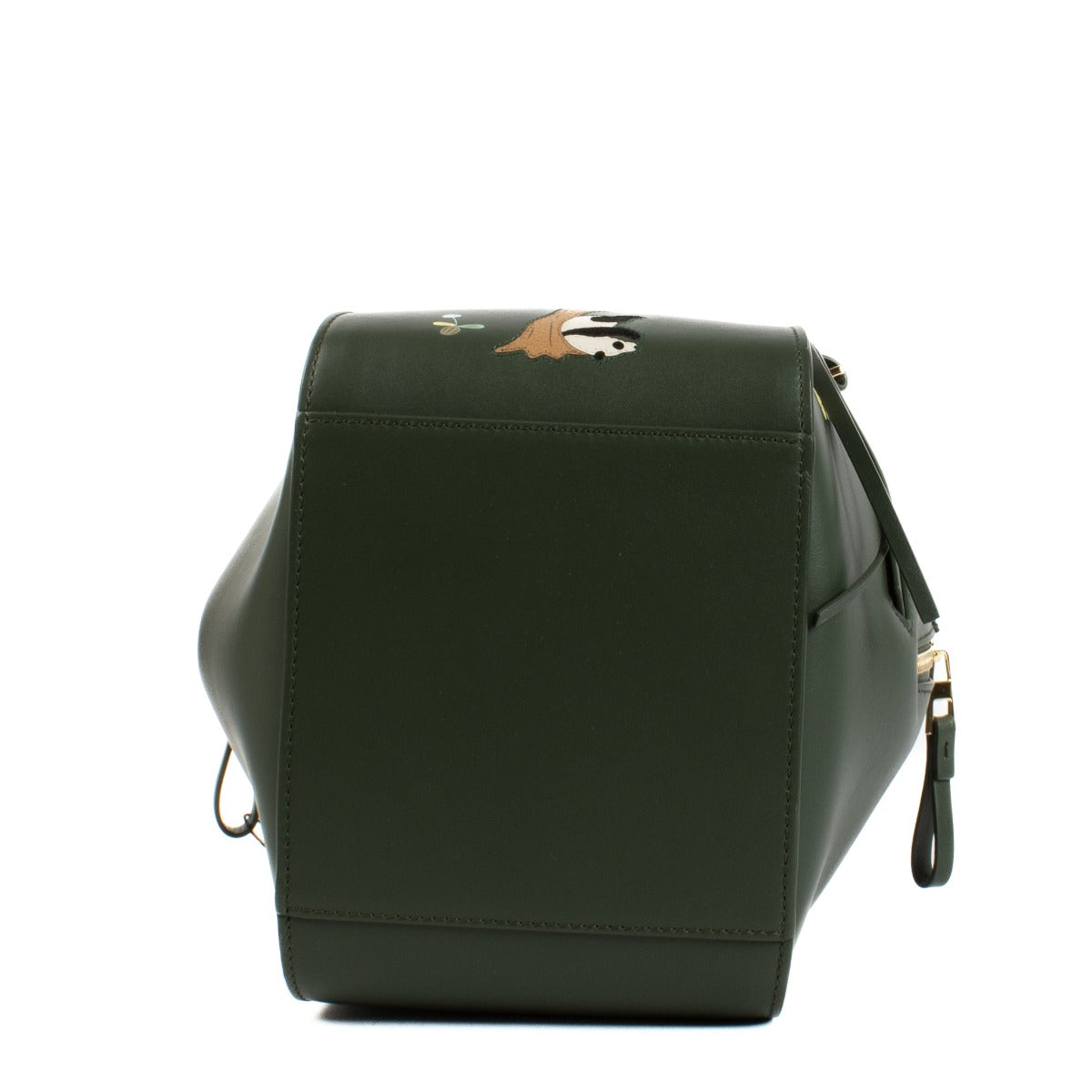 Loewe x Suna Fujita Groene Leren Compacte Hammock Tas
