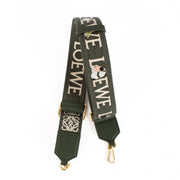 Shop safe online at Labellov in Antwerp and Knokke this 100% authentic second hand LOEWE x Suna Fujita Green Jacquard Panda Bag Strap