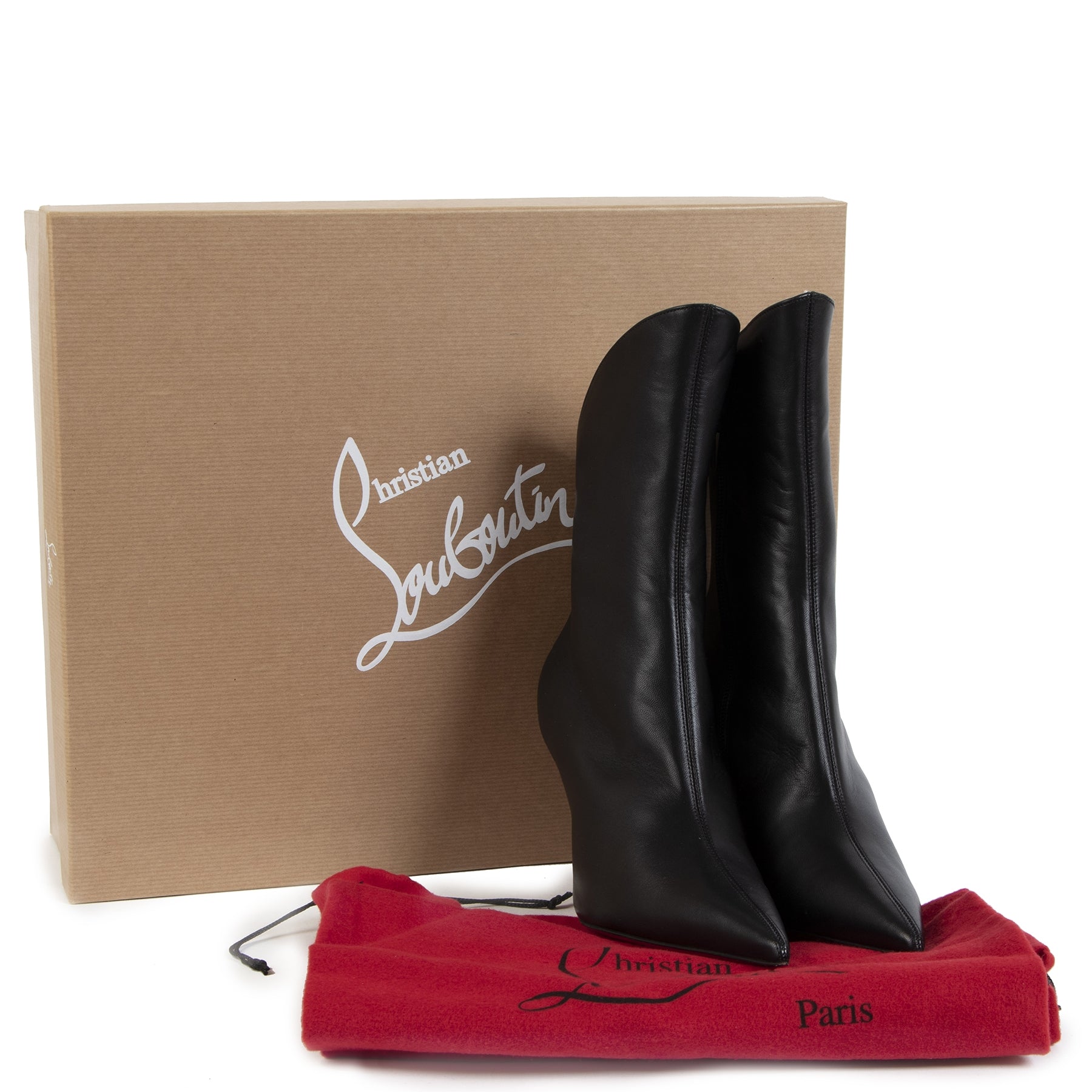 Louboutin Clare Zip Boots - Size 36
