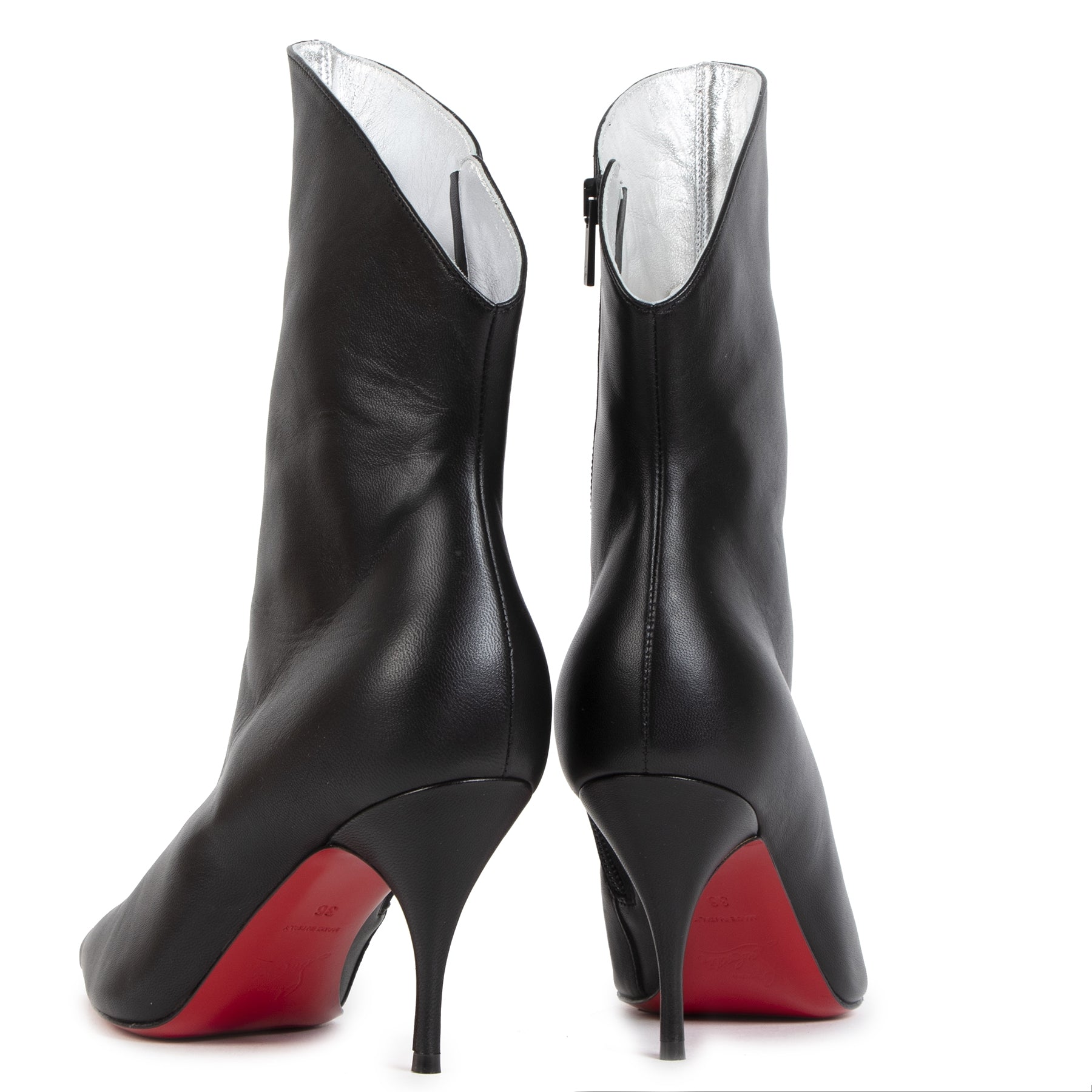 Louboutin Clare Zip Boots - Size 36