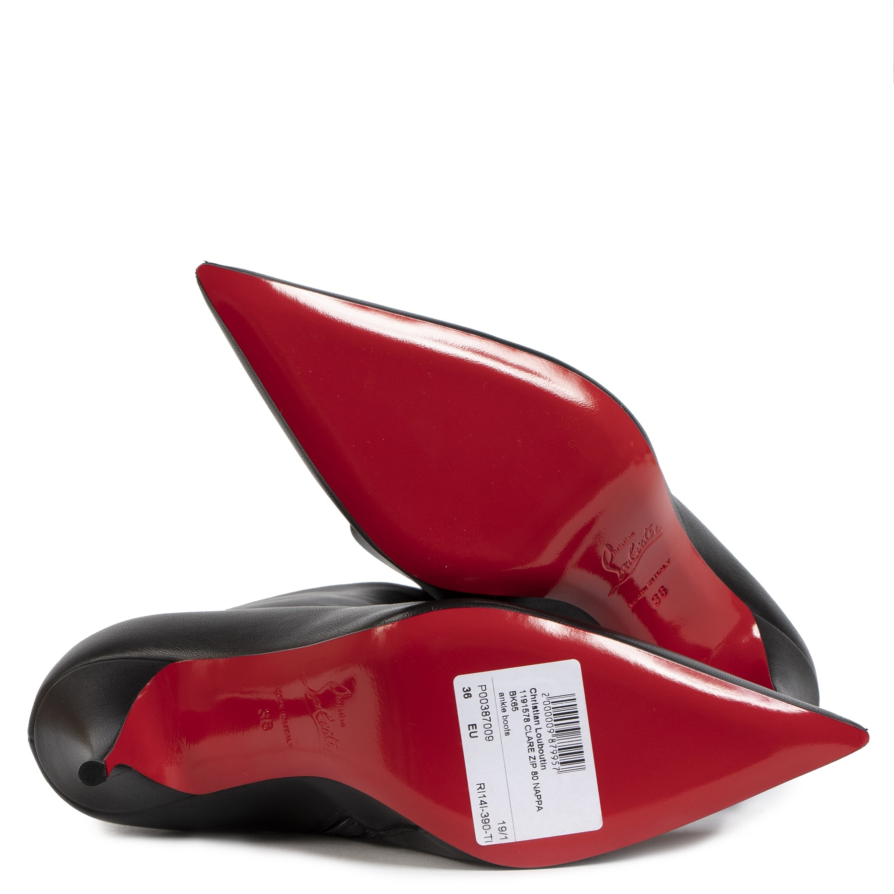 Louboutin Clare Zip Boots - Size 36