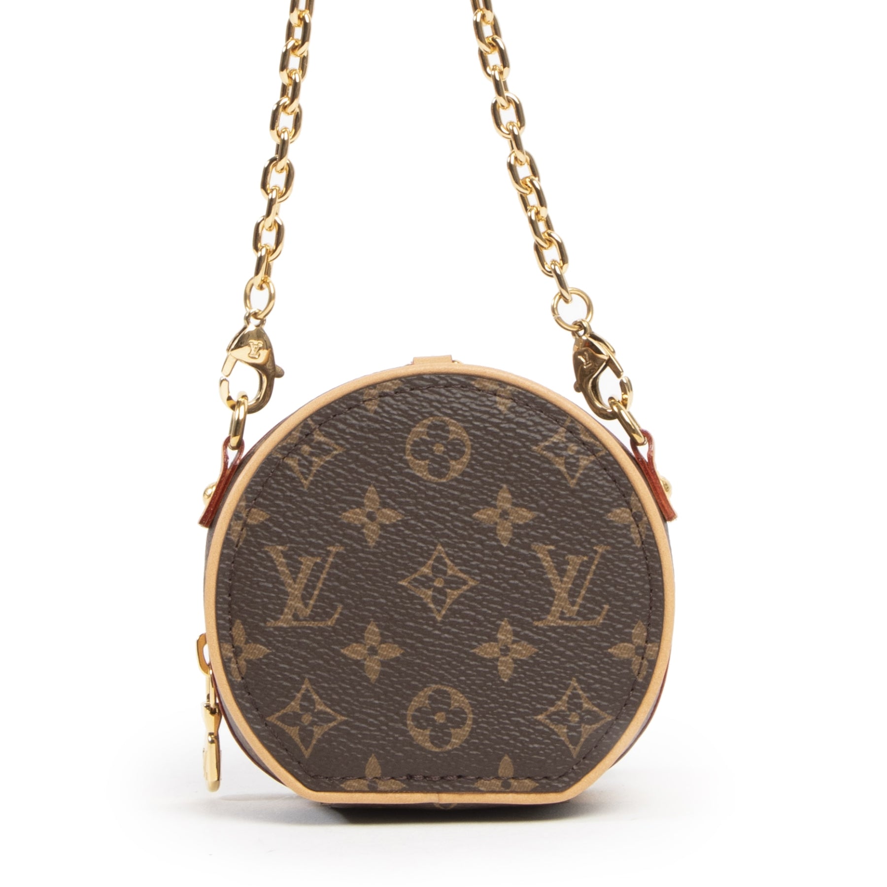 We buy and sell your authentic designer Louis Vuitton Boite Chapeau + Necklace