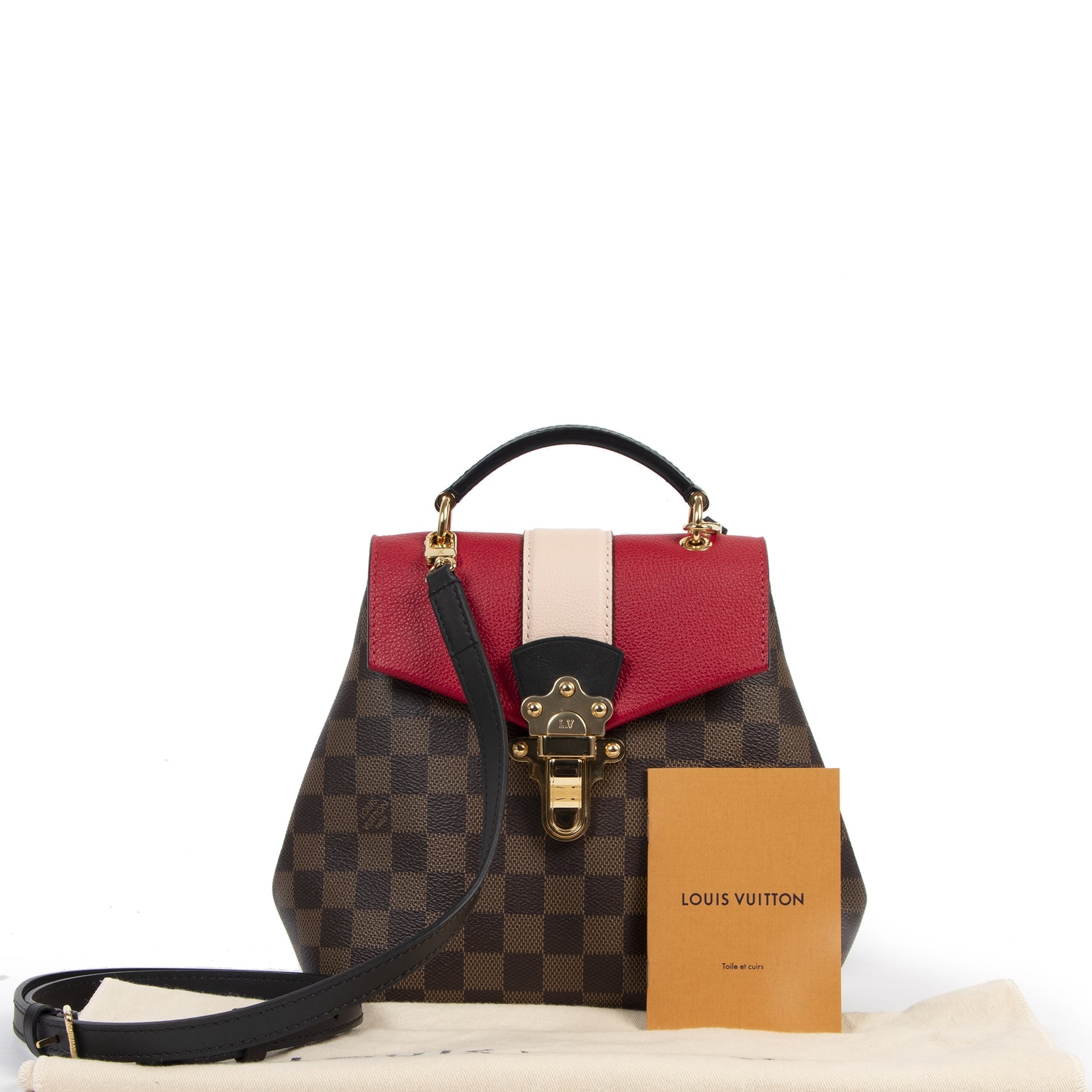 Louis Vuiton Scarlet Red Damier Clapton Backpack