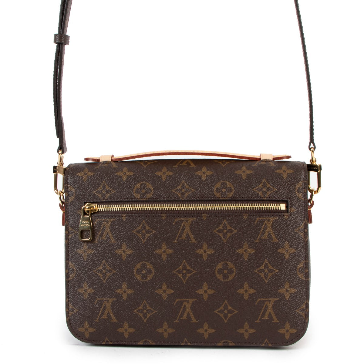 Buy authentic second hand louis vuitton Monogram Canvas Pochette Métis Shoulder Bag in brand new condition at Labellov in Antwerp.