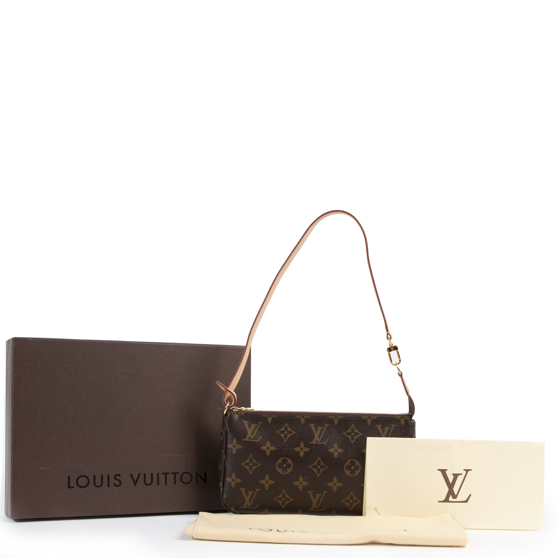 Authentieke Tweedehands Louis Vuitton Pochette Accessoire Monogram juiste prijs veilig online shoppen luxe merken webshop winkelen Antwerpen België mode fashion