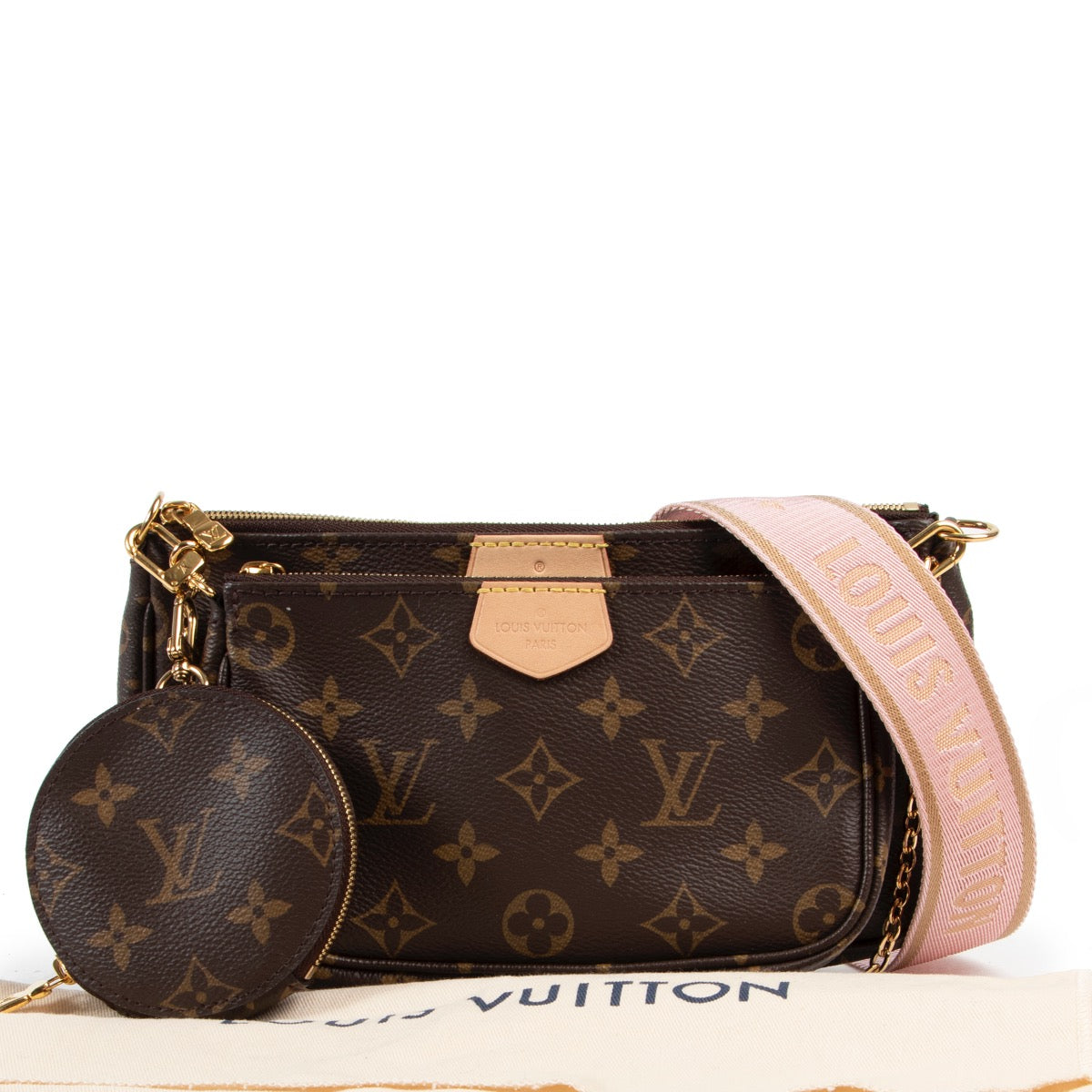 Veilig online kopen van authentieke Louis Vuitton Monogram Multi Pochette Crossbody handtas voor de juiste prijs.